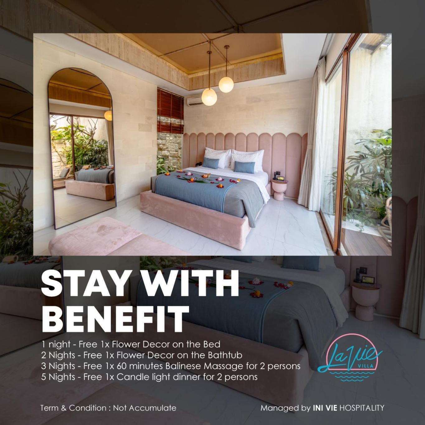 La Vie Villa Seminyak By Ini Vie Hospitality Legian Oda fotoğraf